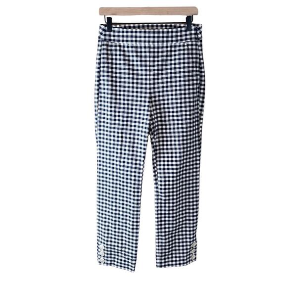 J.Crew Remi pant in gingham with buttons‎ Size 4 - Picture 5 of 11